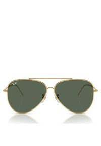 Ray-Ban Okulary przeciwsłoneczne Aviator Reverse 0RBR0101S 001/VR Złoty. Kolor: złoty #5