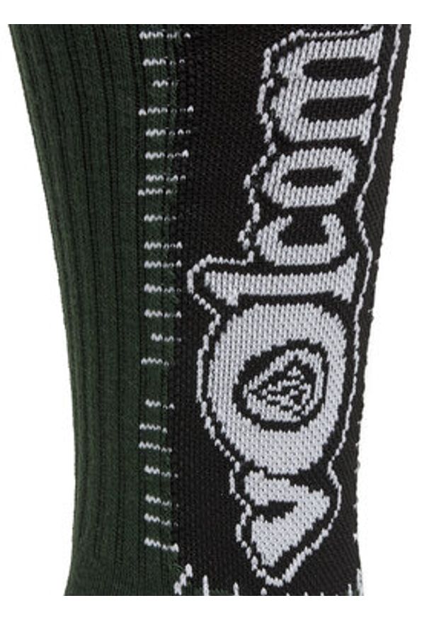 Volcom Skarpety wysokie unisex Ent D6312502 Zielony. Kolor: zielony. Materiał: materiał, bawełna