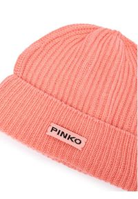 Pinko Czapka Lambkin Cuffia AI 24-25 BLK01 104489 A1CH Koralowy. Kolor: pomarańczowy. Materiał: wełna #2