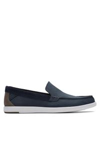 Clarks Lordsy Bratton Loafer 26172448 Granatowy. Kolor: niebieski. Materiał: skóra, nubuk #1