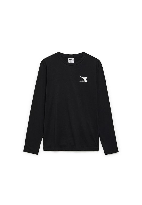 Diadora - Koszulka męska DIADORA T-SHIRT LS CHROMIA. Kolor: czarny. Długość rękawa: długi rękaw
