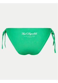 Karl Lagerfeld - KARL LAGERFELD Dół od bikini 241W2206 Zielony. Kolor: zielony. Materiał: syntetyk