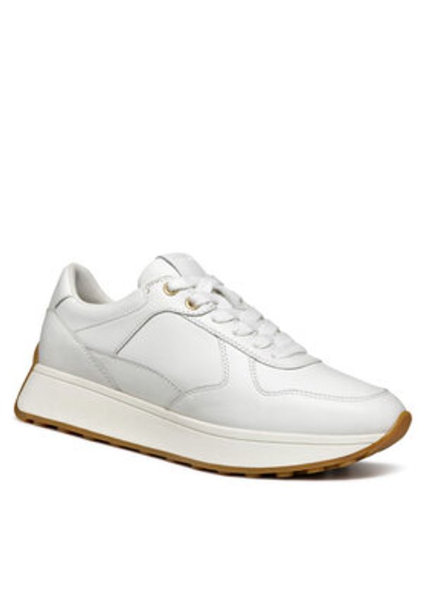 Geox Sneakersy D Amabel D46MDA 00085 C1000 Biały. Kolor: biały. Materiał: skóra