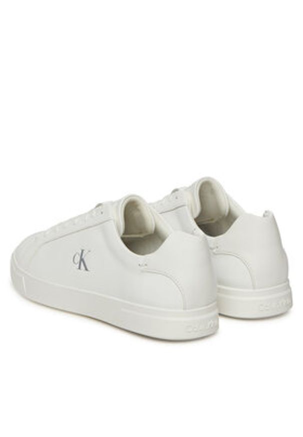 Calvin Klein Sneakersy Low Pro Cups Lth Mg HW0HW02823 Biały. Kolor: biały. Materiał: skóra