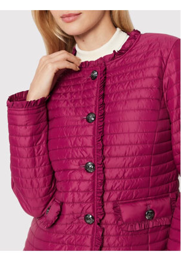 Joseph Ribkoff Kurtka puchowa 223908 Fioletowy Regular Fit. Kolor: fioletowy. Materiał: syntetyk, puch