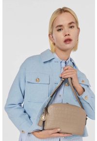 Tous torebka skórzana kolor beżowy. Kolor: beżowy. Materiał: skórzane #4