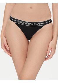 Emporio Armani Underwear Komplet 2 par stringów EW000405 AF10881 MC005 Czarny. Kolor: czarny. Materiał: bawełna