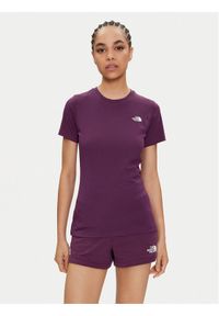 The North Face T-Shirt Simple Dome NF0A87NH Fioletowy Regular Fit. Kolor: fioletowy. Materiał: bawełna #1