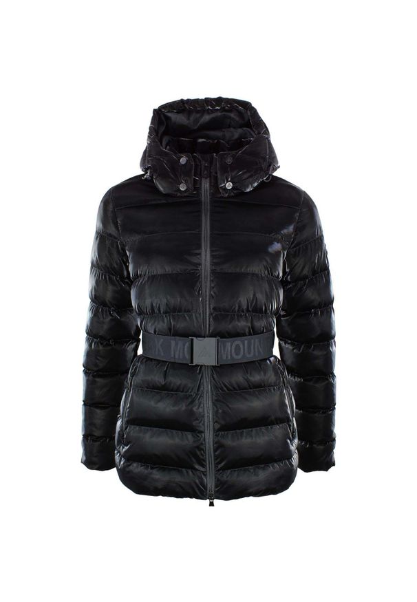 PEAK MOUNTAIN - Damska kurtka puchowa Peak Mountain Agnela. Kolor: czarny. Materiał: puch. Sezon: zima. Sport: narciarstwo