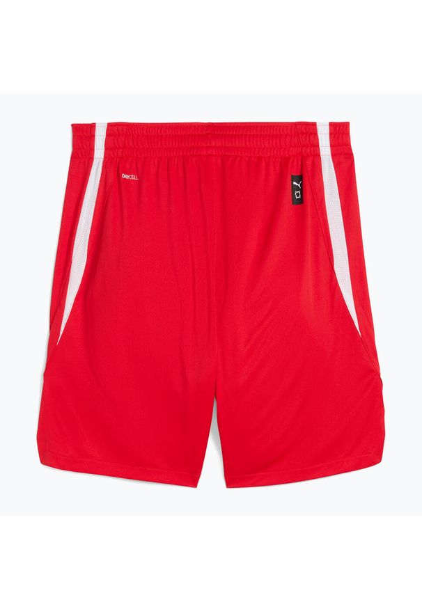 Puma - Spodenki koszykarskie męskie PUMA teamJAWS Starter. Kolor: czerwony. Sport: koszykówka