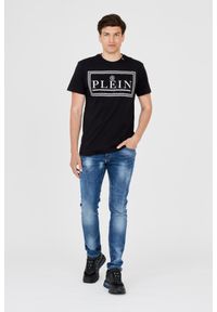 Philipp Plein - PHILIPP PLEIN T-shirt męski z dużym logo. Kolor: czarny #7