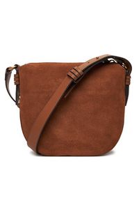Pinko - PINKO Torebka Hobo Zip Around Mini Al 25-26 PLTT 105332 A2JH Brązowy. Kolor: brązowy. Materiał: skórzane, zamszowe #5