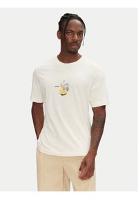 Jack & Jones - Jack&Jones T-Shirt Varenna 12273162 Beżowy Regular Fit. Kolor: beżowy. Materiał: bawełna