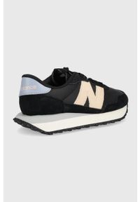New Balance sneakersy WS237BB kolor czarny. Nosek buta: okrągły. Zapięcie: sznurówki. Kolor: czarny. Materiał: guma. Obcas: na platformie #3