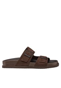 Geox Klapki U Parnaiba U651KA 00022 C6006 Brązowy. Kolor: brązowy. Materiał: zamsz, skóra #1