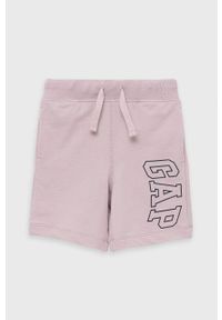 GAP szorty dziecięce kolor fioletowy regulowana talia. Okazja: na co dzień. Kolor: fioletowy. Wzór: nadruk. Styl: casual