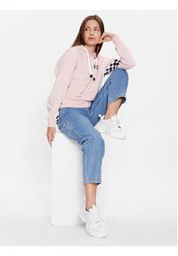 Vans Bluza Boom Boom Check It Hoodie VN00045D Różowy Regular Fit. Kolor: różowy. Materiał: bawełna #5