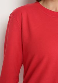 Born2be - Czerwona Klasyczna Bluza Wkładana przez Głowę Fosemia. Okazja: na co dzień. Kolor: czerwony. Długość rękawa: długi rękaw. Długość: długie. Styl: klasyczny #6