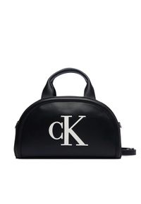 Calvin Klein Torebka Bold Ck Dome Crossbody LV04F3895G Czarny. Kolor: czarny. Materiał: skórzane #1