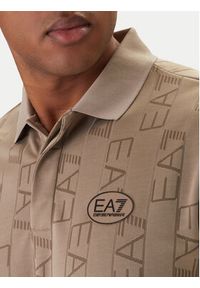 EA7 Emporio Armani Polo 7M001287 AF22277 Beżowy Regular Fit. Typ kołnierza: polo. Kolor: beżowy. Materiał: syntetyk #5