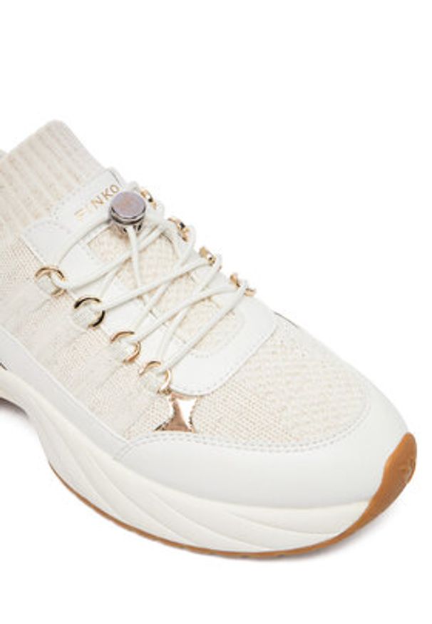 Pinko - PINKO Sneakersy Ariel 34 SS0141 P128 Biały. Kolor: biały. Materiał: materiał