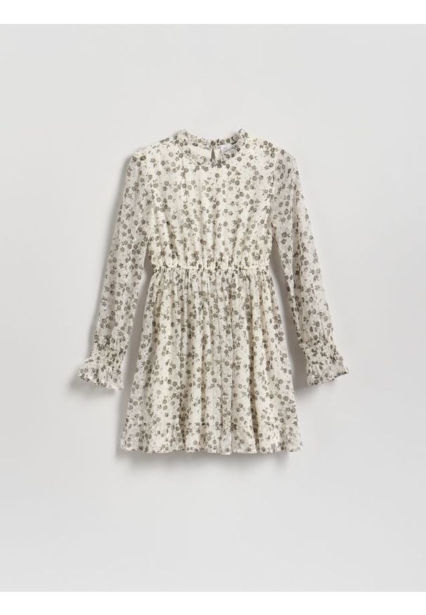 Reserved - Sukienka we wzory - wielobarwny. Materiał: tkanina