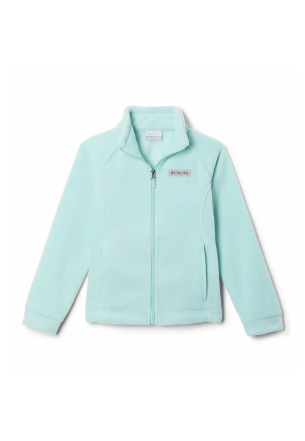columbia - Polar Rozpinany Dziecięcy Columbia Benton Springs Fleece. Kolor: zielony. Materiał: polar. Sport: turystyka piesza