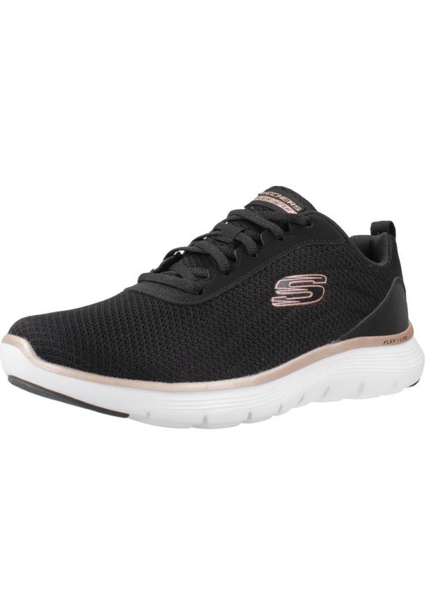 skechers - Buty Kobieta Skechers Flex Appeal 5.0 Uptake czarny. Kolor: czarny. Materiał: materiał, syntetyk. Szerokość cholewki: normalna. Model: Skechers Sport. Sport: turystyka piesza