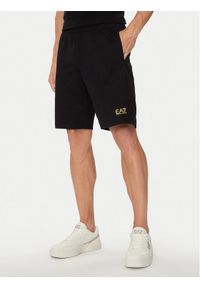 EA7 Emporio Armani Szorty sportowe 8NPS65 PJVRZ 0208 Czarny Regular Fit. Kolor: czarny. Materiał: bawełna. Styl: sportowy #1