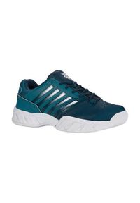 Buty do tenisa męskie K-Swiss Bigshot Light 4 Indoor. Kolor: niebieski. Materiał: materiał, syntetyk. Szerokość cholewki: normalna. Sport: tenis