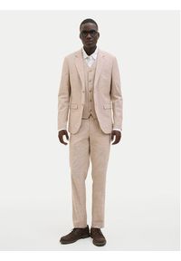 Jack & Jones - Jack&Jones Chinosy Riviera 12228724 Beżowy Slim Fit. Kolor: beżowy. Materiał: bawełna #3