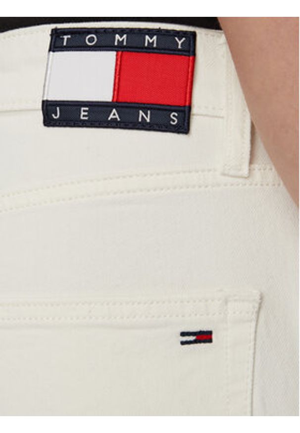 Tommy Jeans Jeansy Scanton DM0DM23270 Biały Slim Fit. Kolor: biały