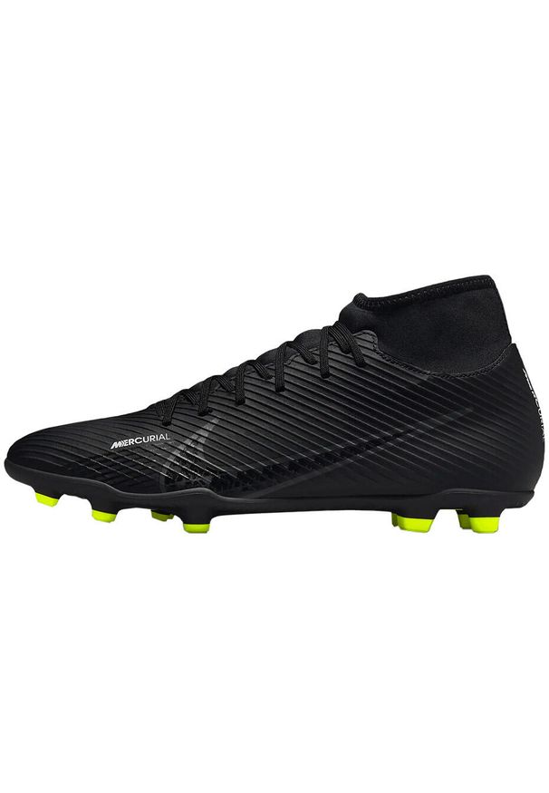 Korki Do Gry W Piłkę Nożną Nike Superfly 9 Club Na Trawę. Kolor: czarny. Sport: piłka nożna