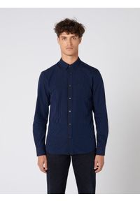 Wrangler - KOSZULA MĘSKA WRANGLER LS 1PKT BDOWN SHIRT DRESS BLUE W5F34MX20 112130125