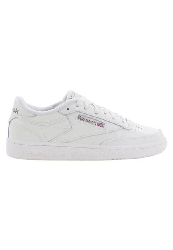 Buty do chodzenia damskie Reebok Club C 85. Zapięcie: sznurówki. Kolor: biały. Materiał: materiał. Szerokość cholewki: normalna. Model: Reebok Club. Sport: turystyka piesza