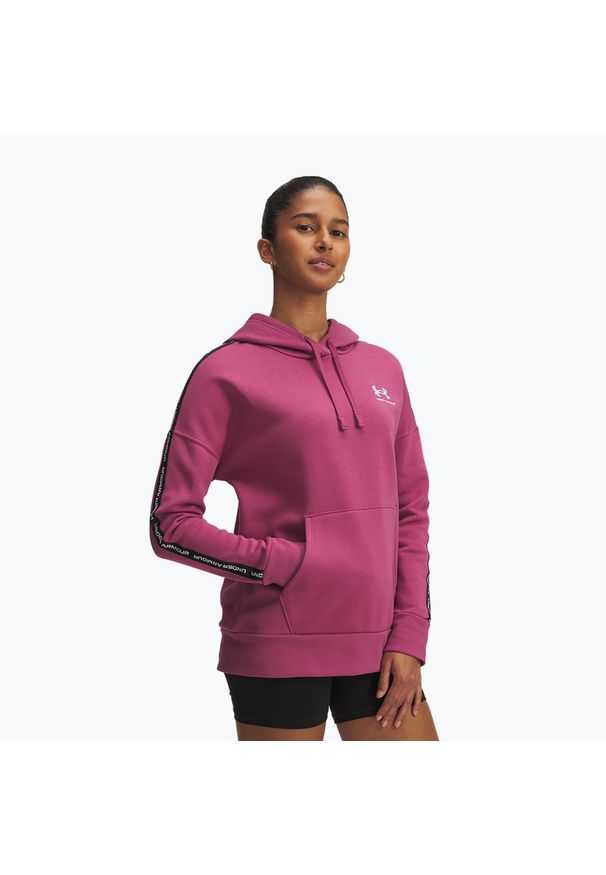 Bluza Under Armour Icon Fleece Taped Hoody. Kolor: różowy