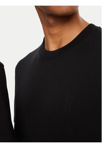 AMI PARIS T-Shirt UTS027.726 Czarny Regular Fit. Kolor: czarny. Materiał: bawełna #3