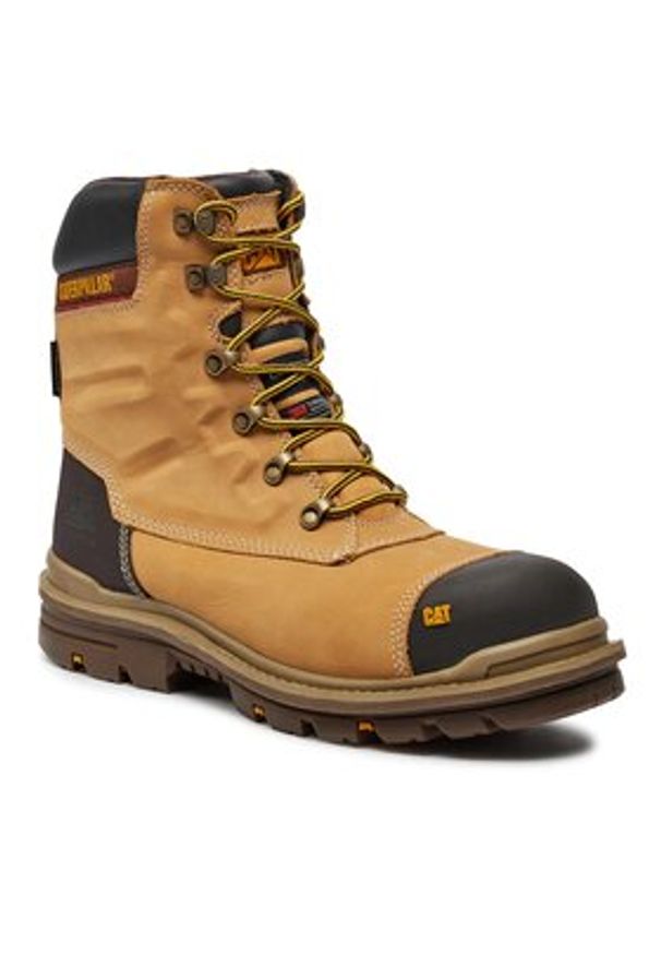 CAT Footwear Trapery Premier 8" WP TX P720148 Brązowy. Kolor: brązowy. Materiał: skóra