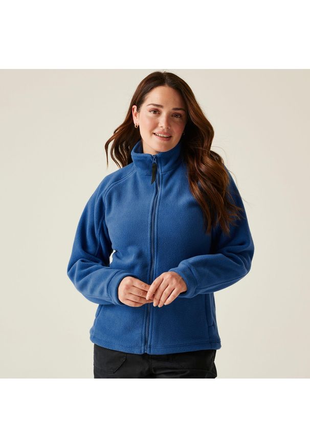 Regatta - Damski polar Thor III z pełnym zamkiem błyskawicznym. Kolor: niebieski. Materiał: polar. Sezon: zima