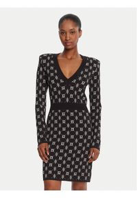 Gaudi Sukienka dzianinowa 521FD13005 Czarny Regular Fit. Kolor: czarny. Materiał: syntetyk #1