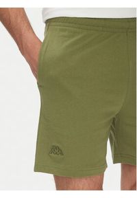 Kappa Szorty sportowe Logo Korpo Cabas 303HZE0 Khaki Regular Fit. Kolor: brązowy. Materiał: bawełna. Styl: sportowy #3