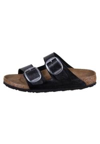 Klapki unisex Birkenstock 1027413. Kolor: czarny. Materiał: skóra