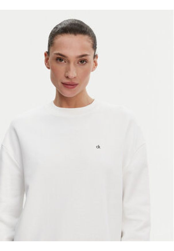 Calvin Klein Bluza K20K208092 Biały Regular Fit. Kolor: biały. Materiał: bawełna