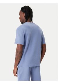 BOSS T-Shirt Waffle 50535891 Błękitny Regular Fit. Kolor: niebieski. Materiał: bawełna, syntetyk #5