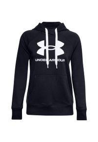 Bluza damska Under Armour Rival Fleece Logo Hoodie głęboka czerń. Kolor: wielokolorowy, niebieski, czarny