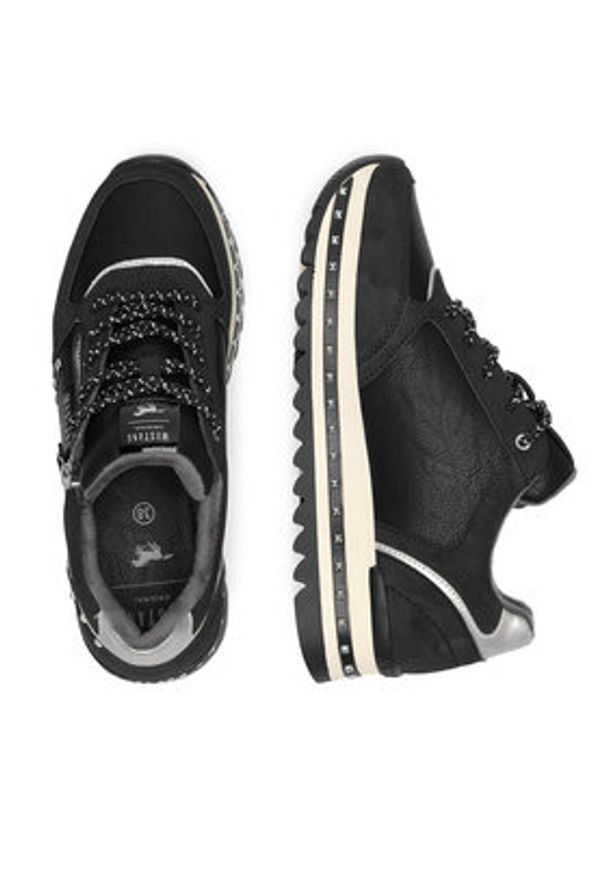 Mustang Sneakersy 1347-310 Czarny. Kolor: czarny. Materiał: materiał