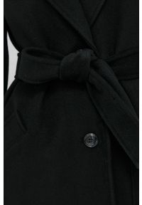 MAX&Co. Płaszcz wełniany kolor czarny przejściowy. Okazja: na co dzień. Kolor: czarny. Materiał: wełna. Styl: casual, klasyczny #3