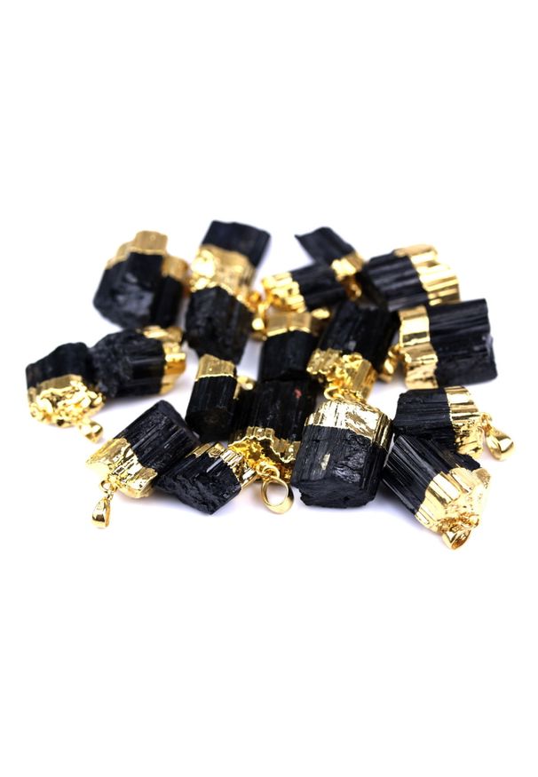 Brazi Druse Jewelry - Naszyjnik Turmalin Mały złocony. Materiał: pozłacane, złote, srebrne