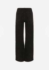 Born2be - Czarne Jeansy o Szerokim Kroju z Regularnym Stanem Isomara. Okazja: na co dzień. Kolor: czarny. Styl: elegancki, casual #4