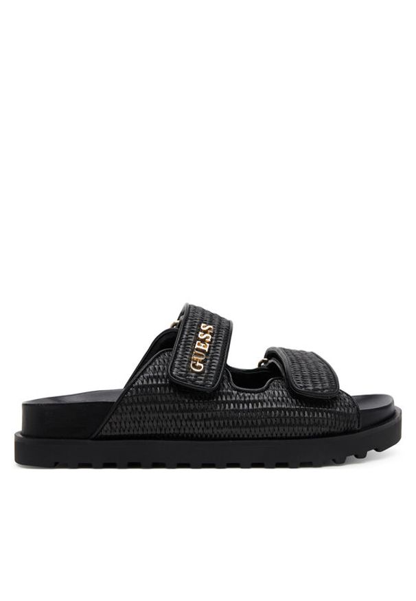 Guess Klapki Fadeliza FLJFDE FAP19 Czarny. Kolor: czarny